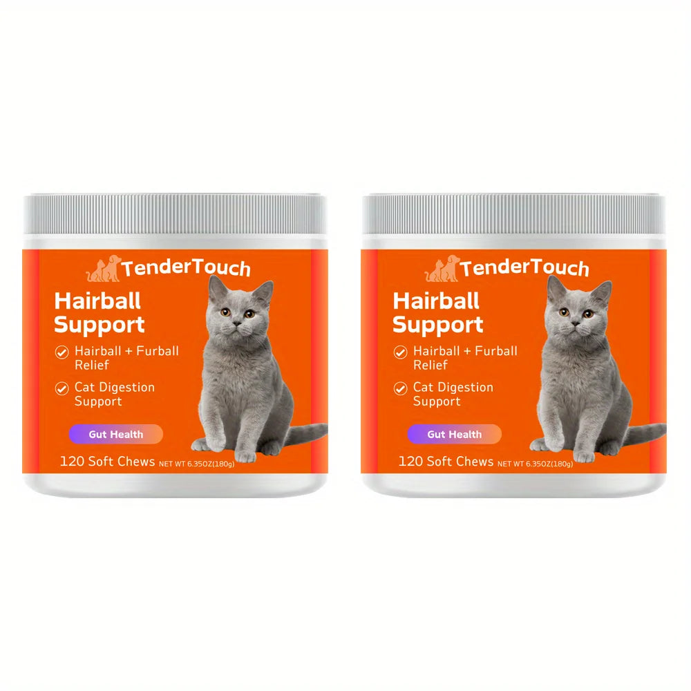 2-Pack TenderTouch™ Hairball Support + Probiotic Daily Cat Treats – product image 2 | Pawnests