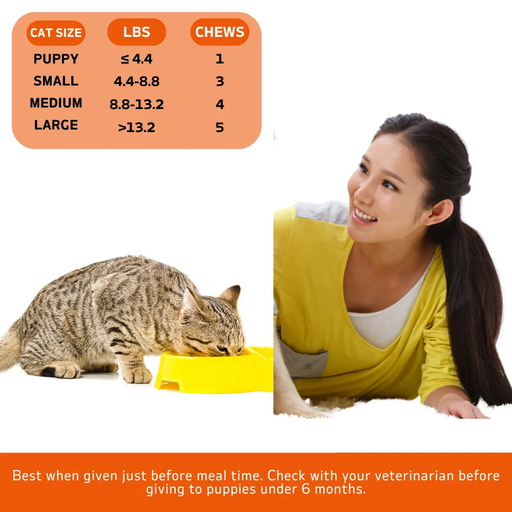 3-Pack TenderTouch™ Hairball Support + Probiotic Daily Cat Treats – product image 7 | Pawnests