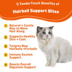 2-Pack TenderTouch™ Hairball Support + Probiotic Daily Cat Treats – product image 5 | Pawnests