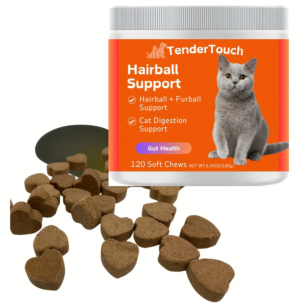 3-Pack TenderTouch™ Hairball Support + Probiotic Daily Cat Treats – product image 2 | Pawnests