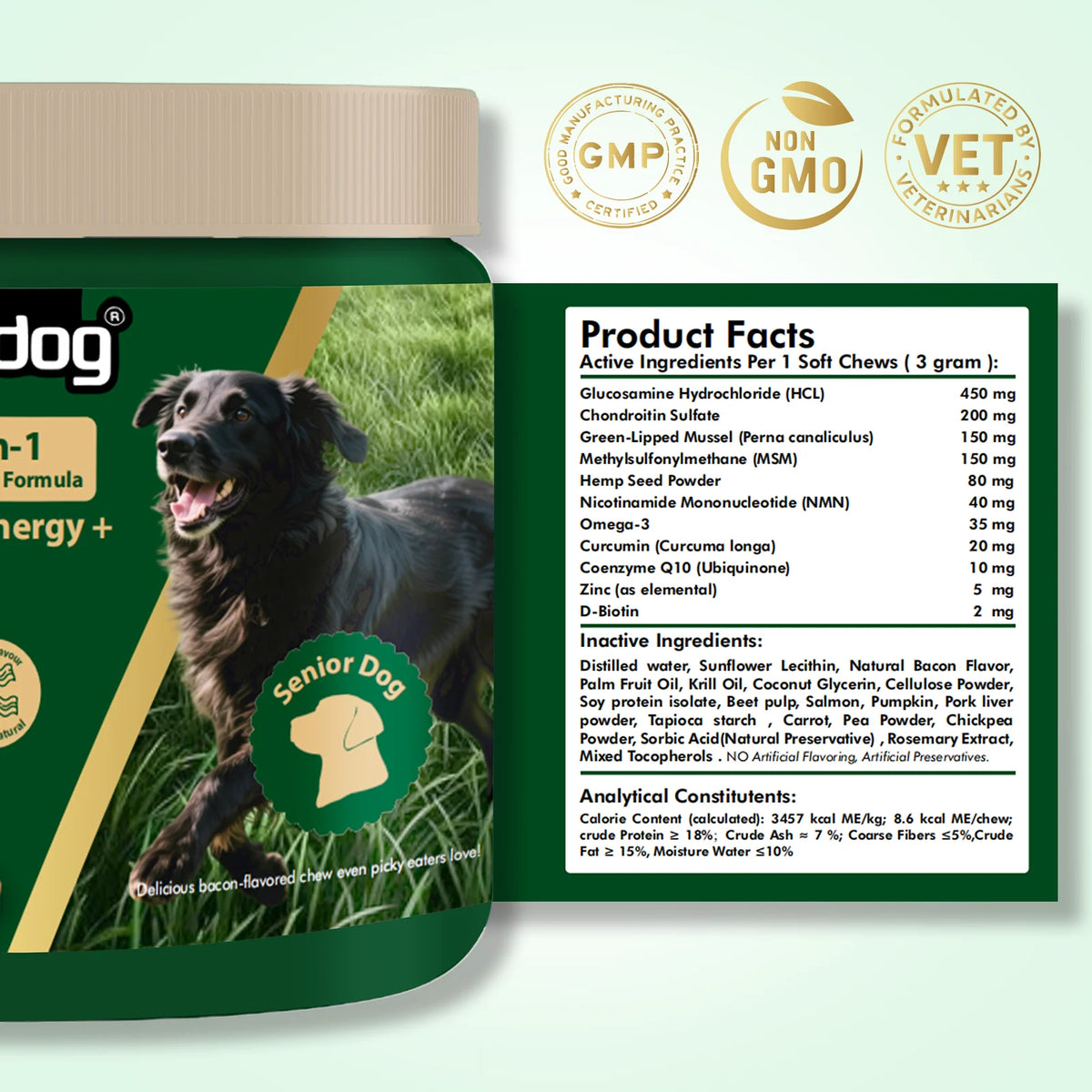 Dog supplement benefits chart — joint, energy, coat support | Pawnests