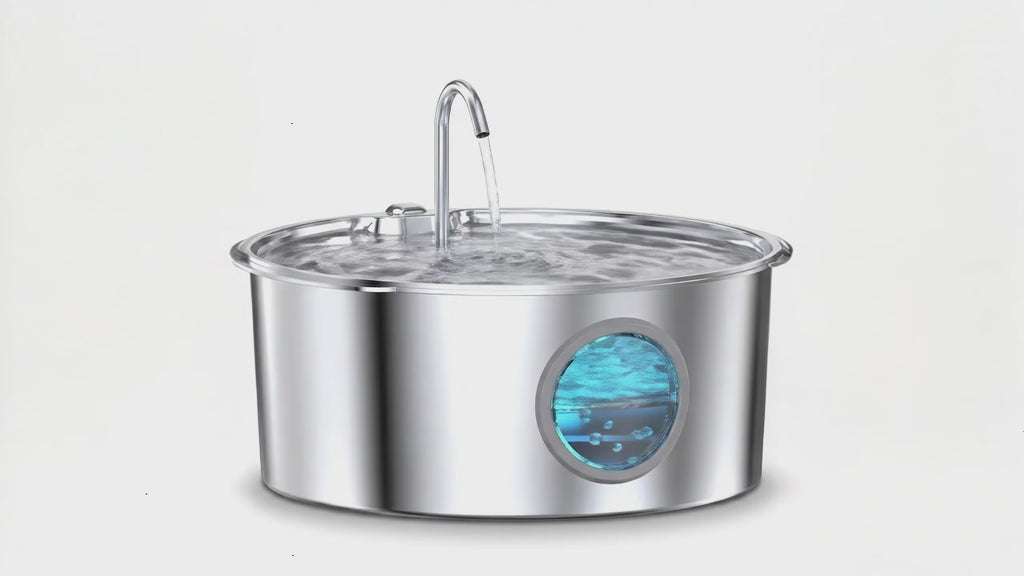 Fuente de Agua de Acero Inoxidable para Mascotas 12L