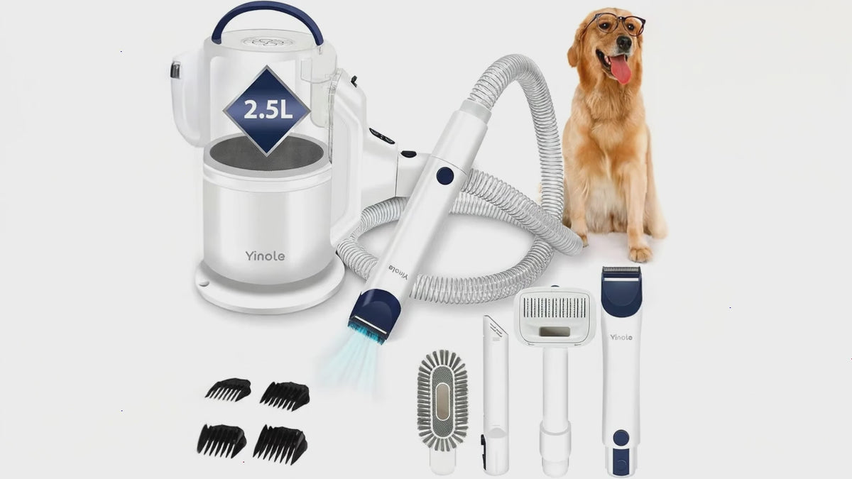 Yinole P50 Kit de Aspirador de Aseo para Mascotas de Alta Capacidad